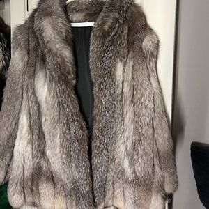 Silver Fox Fur Coat